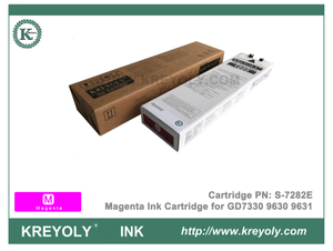 Cartucho de tinta magenta S-7282 para RISO COMCOLOR GD9630 GD9631 GD7330 Máquina de inyección de tinta