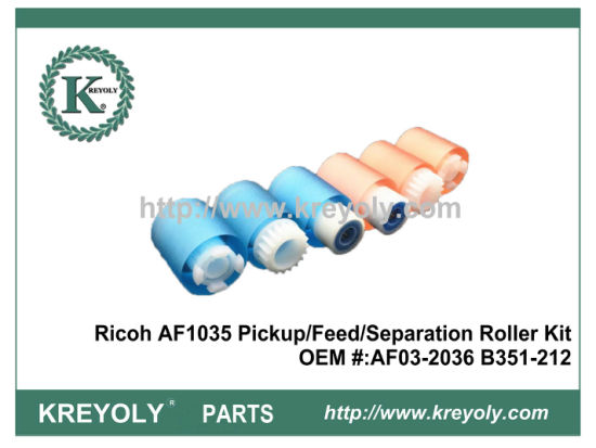 Kit de rodillos de recogida / alimentación / separación de alta calidad para Ricoh AF1035 1045 2035 2045 3035 3045