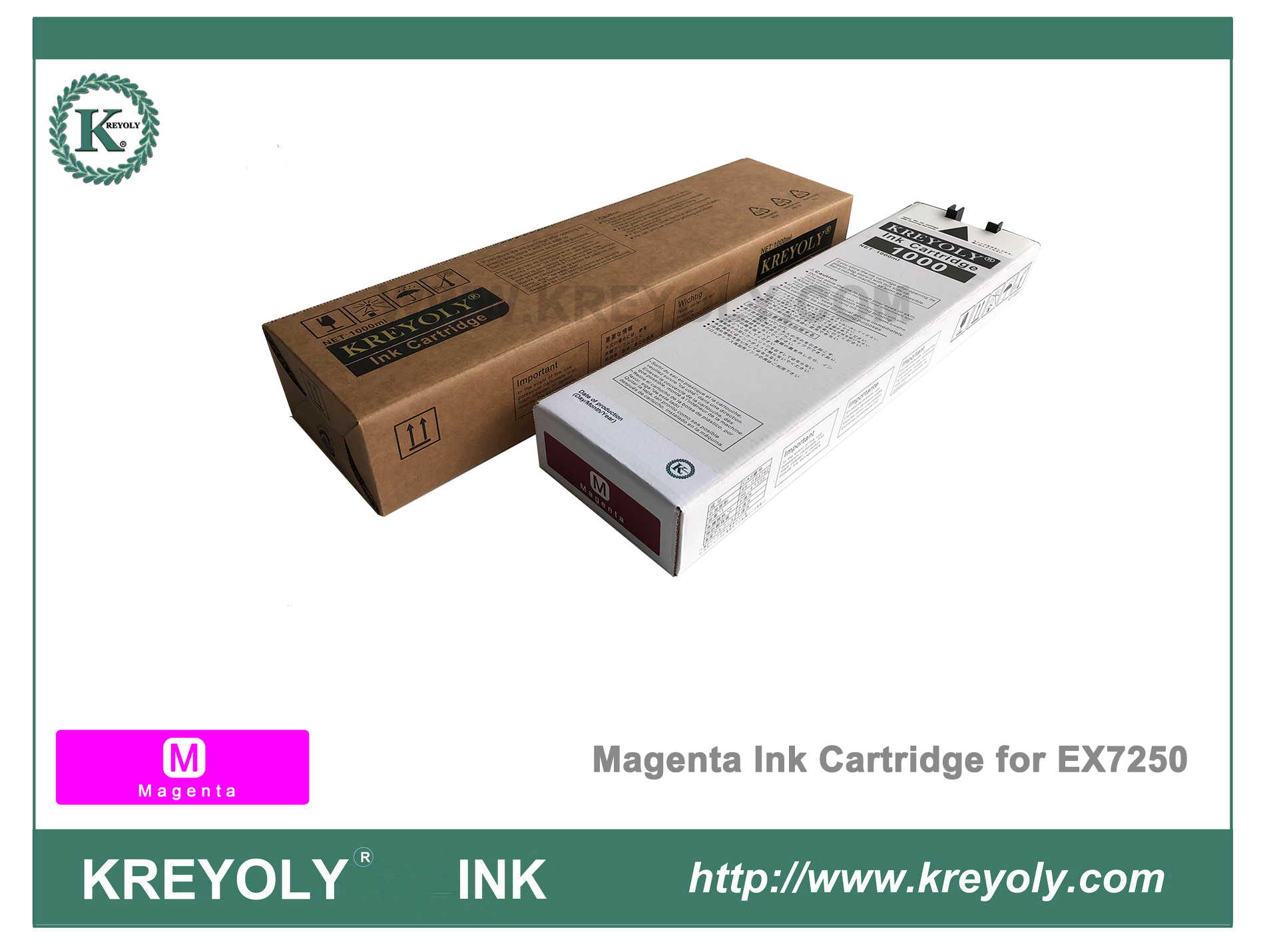 Riso ComColor Orphis InkJet Machine EX7250 Cartucho de tinta magenta