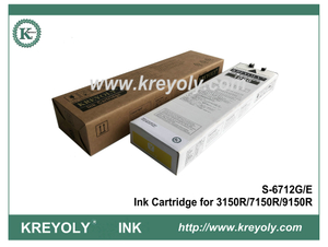 Cartucho de tinta amarilla S-6712 para la máquina de inyección de tinta Riso ComColor 3150R 7150R 9150R