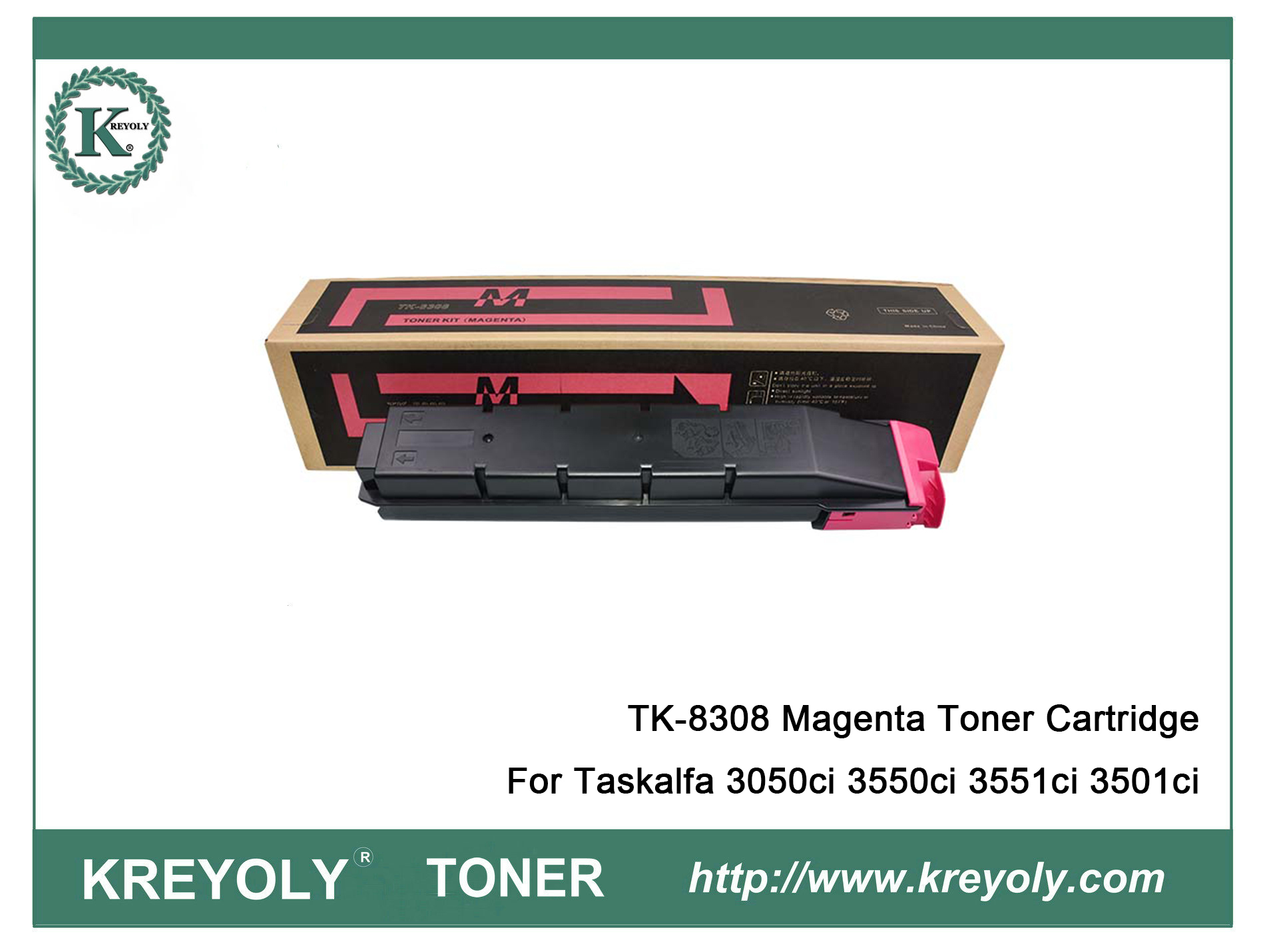 Cartucho de tóner Kyocera TK8308 para TASKalfa3050ci 3550ci 3551ci 3501ci