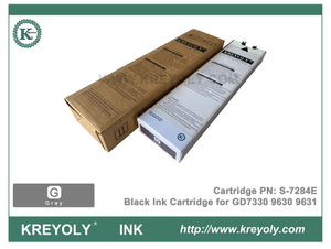 Cartucho de tinta gris S-7284 para RISO Comcolor GD9630 GD9631 GD7330 Máquina de inyección de tinta
